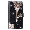 BLOTECH Butterfly Rhinestone Wallet Case for Redmi Note 9 Pro, Black view 1