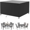 PDSYCB Waterproof Garden Furniture Cover 210 x 170 x 75 cm, 420D Oxford Fabric, Black view 1