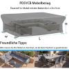 PDSYCB Waterproof Garden Furniture Cover 210 x 170 x 75 cm, 420D Oxford Fabric, Black view 2