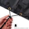 PDSYCB Waterproof Garden Furniture Cover 210 x 170 x 75 cm, 420D Oxford Fabric, Black view 4