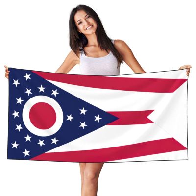 Ohio State Flag Premium Soft Pool Towel, Reliable for Daily Use
