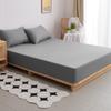 KLUOT Cotton Fitted Sheet 120 x 200 cm, Mattress Protector, Light Blue view 2