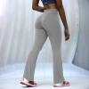 ROEOLNIL Women's High-Waisted Bootcut Yoga Pants, Gray, XL view 3