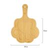 Round Pizza Serving Board with Food-Safe Surface, Lightweight, Grooved Guides (10-Inch Chubby Cat Paws) view 2