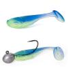 ZZTWER Small T-Tail Soft Fishing Lure, Black, 3.5 cm view 3