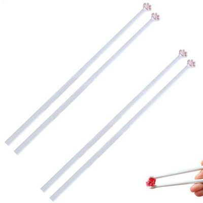 Meowgic Cat Paw Chopsticks, 2 Pairs, Reusable, Non-Slip, Pink