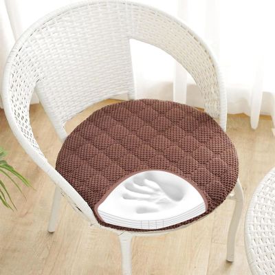 RZYW Round Chair Cushions, 2-Pack, 45 cm, Soft Washable Non-Slip Seat Pads