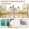 RZYW Round Chair Cushions, 2-Pack, 45 cm, Soft Washable Non-Slip Seat Pads view 3
