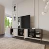 ALTDECOR VIRA-W TV Wall Cabinet, 3 x 100 x 40 x 40, Black/Katania view 3