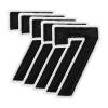 QUARKZMAN 20-Piece 6 cm Number 7 Embroidered Iron-On/Sew-On Patches, Black view 1