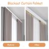 Vibeo Double-Track Curtain Rod with Valance, Wall-Mounted, 11 ft/335 cm view 3