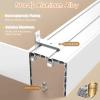 Vibeo Double-Track Curtain Rod with Valance, Wall-Mounted, 11 ft/335 cm view 4