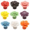 4-Piece Pink Rose Ceramic Cabinet Knobs view 4