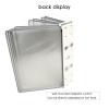 Wall-Mounted Document Organizer with 10 Double-Sided A4/Letter Panels, Gray view 2