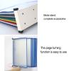 Wall-Mounted Document Organizer with 10 Double-Sided A4/Letter Panels, Gray view 4