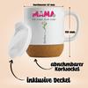 LIEBTASTISCH Mom, We Love You Mug with Cork - Personalized Mother's Day Gift, Flowers (1 Child) view 4