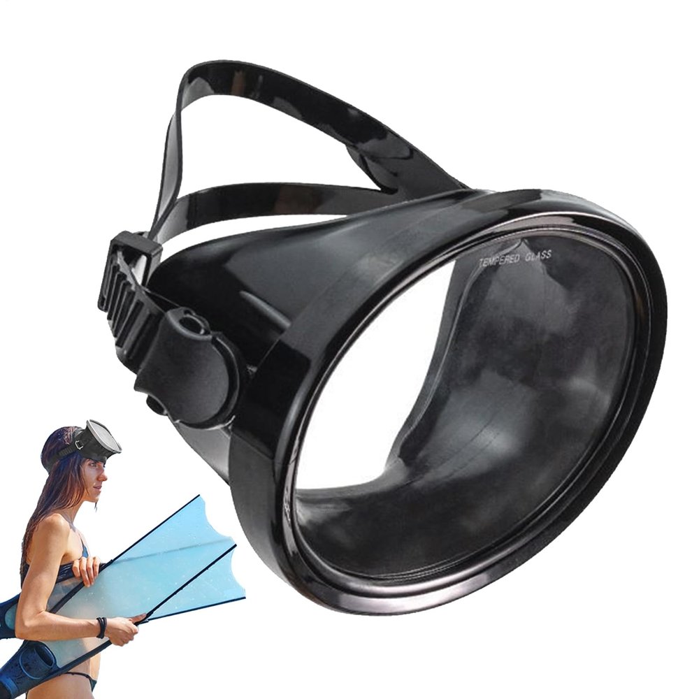 Adjustable Diving and Snorkeling Mask with Tempered Glass