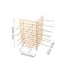 Wooden Jewelry Organizer with Hooks, Multi-Tier Storage Stand view 2