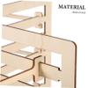 Wooden Jewelry Organizer with Hooks, Multi-Tier Storage Stand view 3