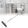 2-in-1 Grout Scrub Brush with Long Handle, 180° Rotating Head (Green/White) view 4