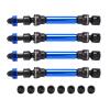 GTFRUQAS RC Replacement Parts for Arrma 1/10 Typhon, SENTON, Granite, VORTEKS and Big Rock, 4-Piece Metal Steel Front and Rear CVD Driveshafts view 1