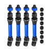 GTFRUQAS RC Replacement Parts for Arrma 1/10 Typhon, SENTON, Granite, VORTEKS and Big Rock, 4-Piece Metal Steel Front and Rear CVD Driveshafts view 2
