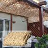 Beige Reinforced Camouflage Net, Hunting Camo Net, 2x3/3x4/5x6 m Sun Shade for Camouflage Decor, Patio Shade, Camping, and Garden Fences (10x15 m/32.8x49.2 ft) view 1
