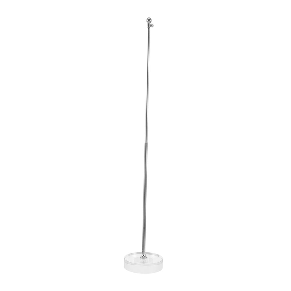 VICASKY Stainless Steel Tabletop Flag Stand, Telescoping Flagpole with Stable Base for Office and Desk