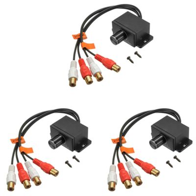 Remingtape 3X Universal Amplifier RCA Gain/Volume Controller for Car or Home, Black
