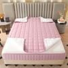 TYYUETY Zippered Mattress Cover, Customizable Size, Extra-Soft Mattress Protector, Pink, 140 x 200 + 30 cm view 2