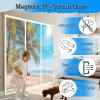 BKPH Magnetic Screen Door Curtain, Double Opening, White, 210 x 230 cm view 2