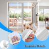 BKPH Magnetic Screen Door Curtain, Double Opening, White, 210 x 230 cm view 3