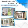 BKPH Double Magnetic Screen Door Curtain, White, 230 x 240 cm view 4