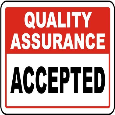 asbwuo Metal Warning Sign, 20.3 x 30.5 cm, Quality Assurance Accepted, Aluminum Safety Sign for Home, Business, and Driveway Warnings