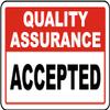 asbwuo Metal Warning Sign, 20.3 x 30.5 cm, Quality Assurance Accepted, Aluminum Safety Sign for Home, Business, and Driveway Warnings view 1