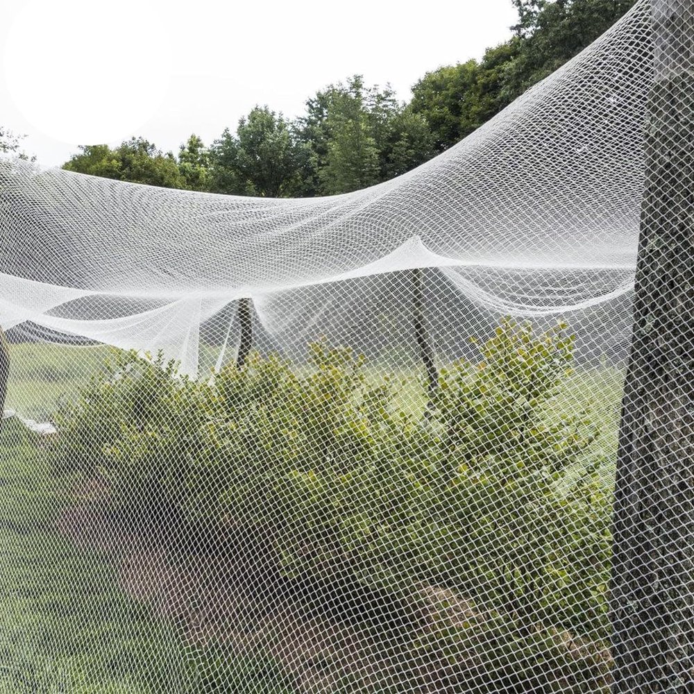 Anti-Hail Net, UV-Resistant, 8 x 10 m, for Orchards, Crop Protection and Gardens