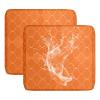Waterproof Outdoor Sofa Seat Cushion Cover with Zipper, Orange Circles, 55 x 45 cm view 1