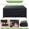AEXOIO Waterproof Patio Furniture Cover 295 x 185 x 95 cm, 420D Oxford Fabric, Rectangular Lounge Cover view 4