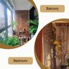 Outdoor Balcony Bamboo Roller Blind, Weather-Resistant Natural Wood Blind (W120 x H300 cm) view 4