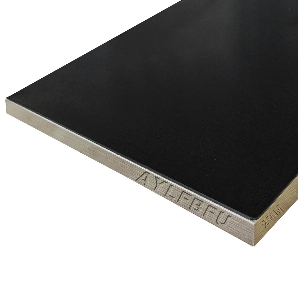 AYLFBFU Transparent Table Cover, 2 mm, Black, 50 x 135 cm - Waterproof, Wrinkle-Resistant Rectangular Plastic Tablecloth, Reusable Desk Mat for Picnics and Camping