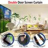 Magnetic Insect Screen for Double Doors, No Drilling, Strong Magnets, Black, 135 x 270 cm view 3