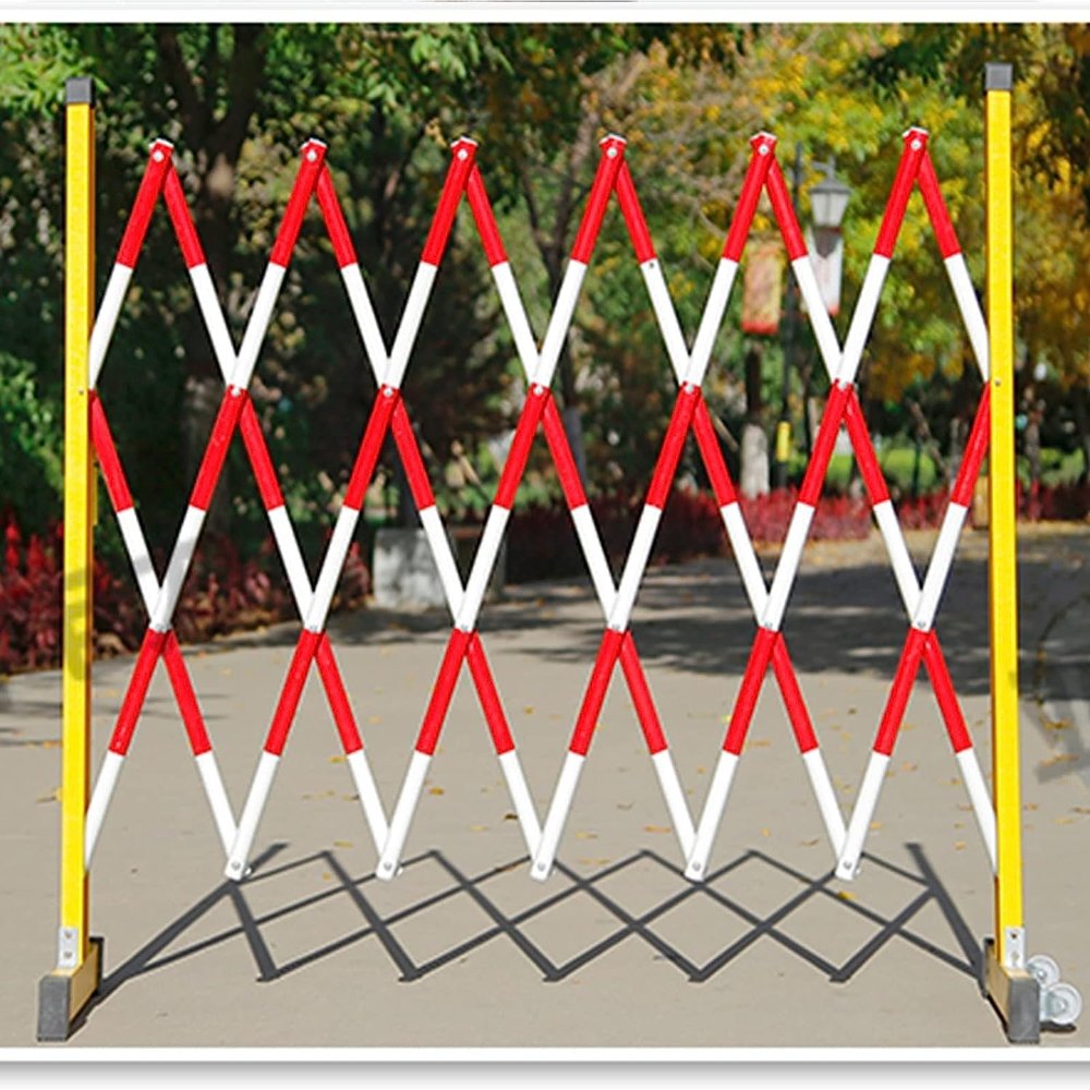 Expandable Folding Safety Barriers for Construction Sites and Crowd Control