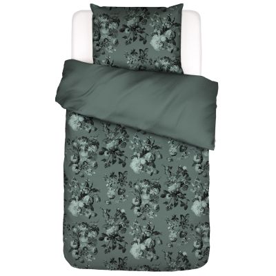 ESSENZA Florice Reversible Bedding Set, Balsam Green, 155 x 220 cm