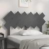 Natulvd Irregular Solid Pine Wood Headboard, Gray, 52 x 32 in view 3
