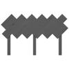 Natulvd Irregular Solid Pine Wood Headboard, Gray, 52 x 32 in view 4