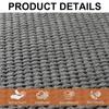 Square Corduroy Chair Cushion with Ties, 1-Piece, 45 x 45 cm, Color 1 view 3