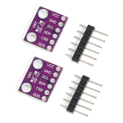 Remingtape 2-Pack BME280 3.3V Pressure, Temperature & Humidity Sensor Modules