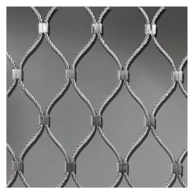 Flexible Stainless Steel Cable Mesh Safety Net for Railings, 11 cm/2 mm