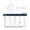 10-Pack M8 Royal Blue Anodized Aluminum CNC Cup-Head Washers view 3