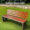 Garden Bench, Outdoor Metal Bench for Porch, All-Weather Patio Bench with Backrest, Green (60 in.) view 3